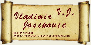 Vladimir Josipović vizit kartica